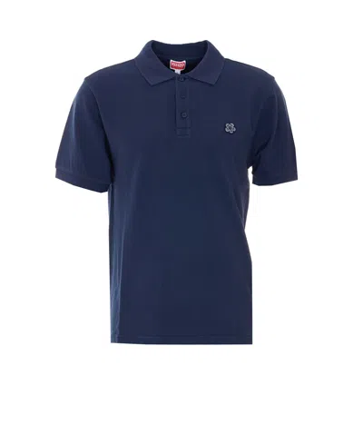 Kenzo Boke Flower Polo In Blue