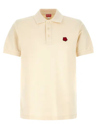 Kenzo 'boke Flower' Polo Shirt In Gold