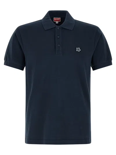 Kenzo 'boke Flower' Polo Shirt In Blue
