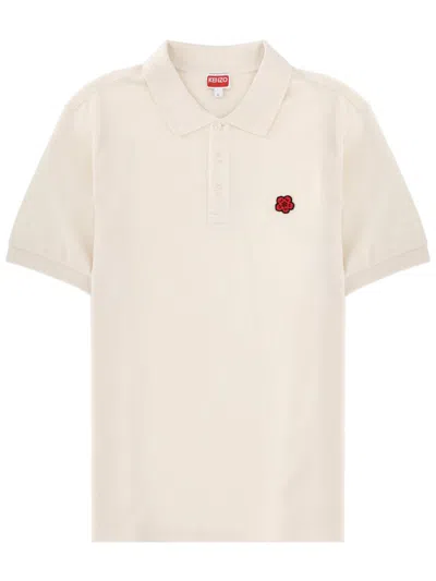 Kenzo Boke Flower Polo Shirt In Neutral