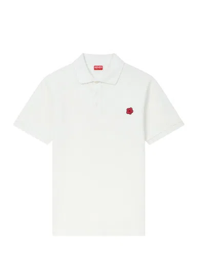 KENZO KENZO BOKE FLOWER POLO SHIRT WITH EMBROIDERY