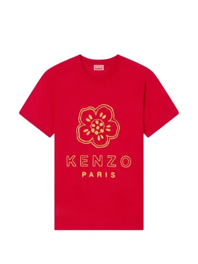 Kenzo Boke Flower Slim Fit Jersey T Shirt In Red