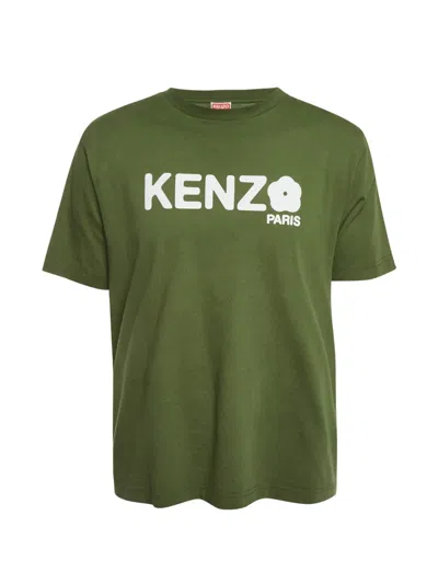 Pre-owned Kenzo Boke Flower Print T-shirt In Green