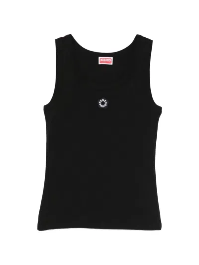 Kenzo Boke Flower Rib Tank In Black