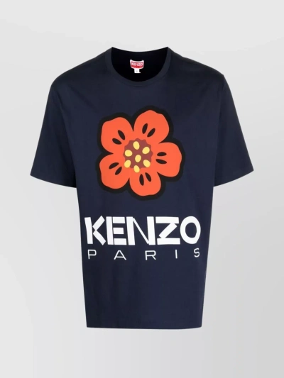 KENZO BOKE FLOWER ROUND NECK FLORAL PRINT T-SHIRT