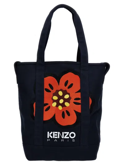 Kenzo Boke Flower Shopping Bag In Navy Blue