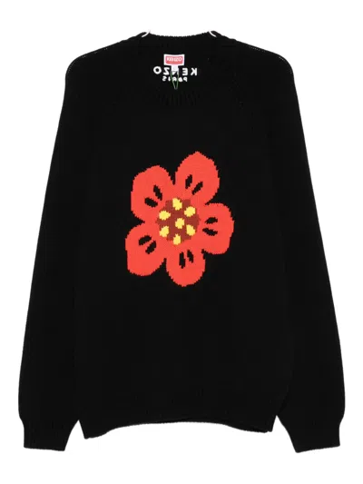 Kenzo Boke Flower Sweater In Black