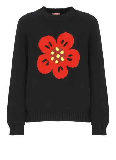 Kenzo Boke Flower Sweater In Black