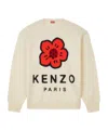 Kenzo Boke Flower Wool Sweater In Neutral