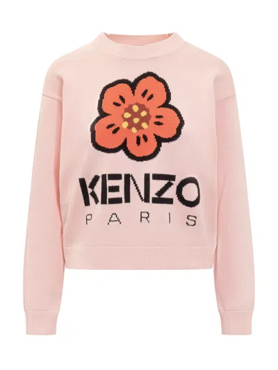 Kenzo Boke Flower Sweater In Pink