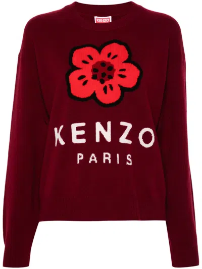 Kenzo Boke Flower Jumper In Red