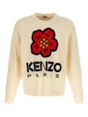 Kenzo Boke Flower Wool Sweater In Neutral