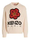 Kenzo Boke Flower Wool Sweater In Neutral