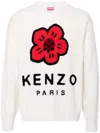 Kenzo Boke Flower Wool Sweater In Neutral