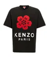 Kenzo Tshirt Con Stampa Boke Flower In Black