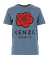 Kenzo Air Force Blue Cotton T-shirt In Blue