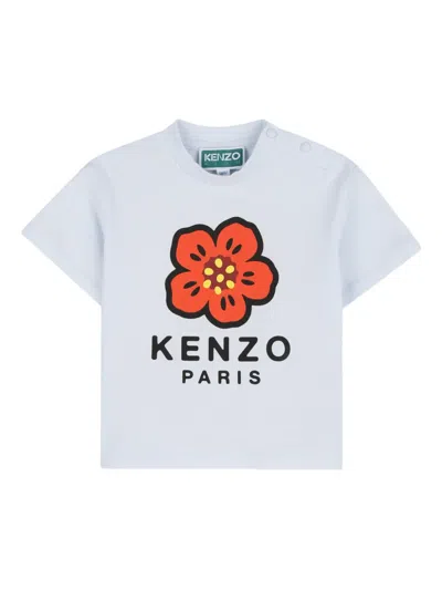 Kenzo Babies' Boke Flower T-shirt In Gray