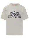 Kenzo Boke Flower T-shirt In Grey