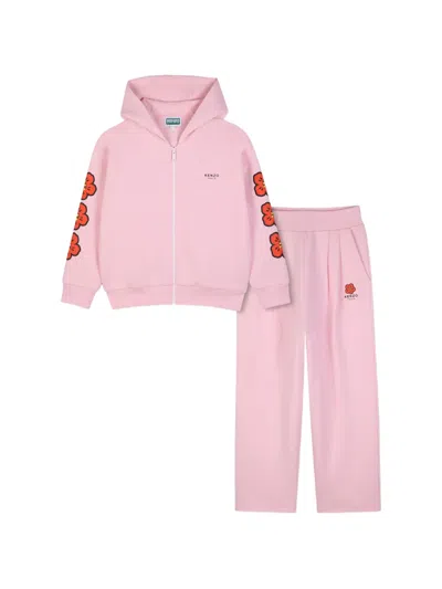 Kenzo Kids' Boke Flower Tracksuit In Pink