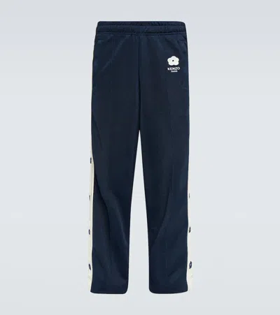 Kenzo Boke Flower Varsity Sweatpants In Midnight Blue