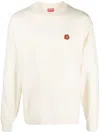 Kenzo Flower-patch Crew-neck Sweatshirt