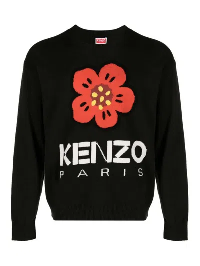 KENZO SUÉTER CUELLO REDONDO - NEGRO