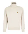 Kenzo Rws Boke Flower Turtle Neck Sweater In White
