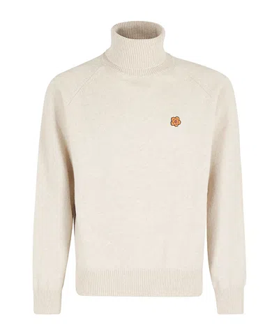 KENZO KENZO TURTLENECK BOKE FLOWER EMBROIDERED KNITTED JUMPER