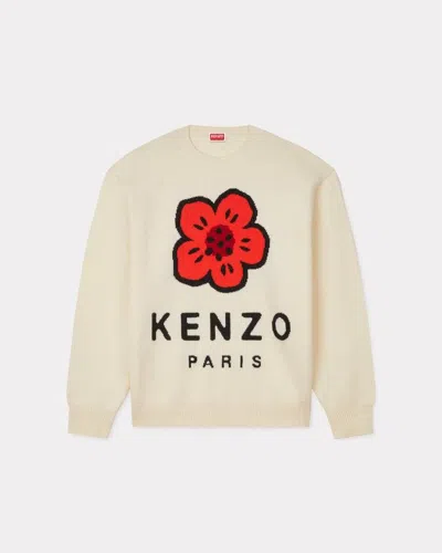 Kenzo Boke Flower Sweater In White