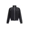 Kenzo Zippered Track Sweatshirt In Black
