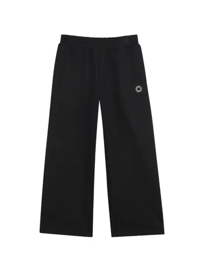 Kenzo Kids' Boke Flower-patch Track Pants In Black