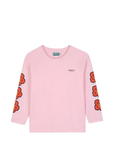 Kenzo Kids' Boke Flower-print T-shirt In Multi