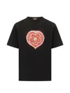 Kenzo Boke Heart Cotton Crew Neck Graphic T-shirt In Black