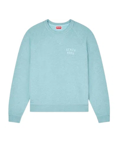Kenzo ' Boke Heart' Embroidered Sweatshirt In Cotton In Blue