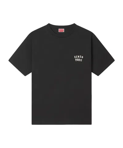 Kenzo ' Boke Heart' Oversized T-shirt In Cotton In Black