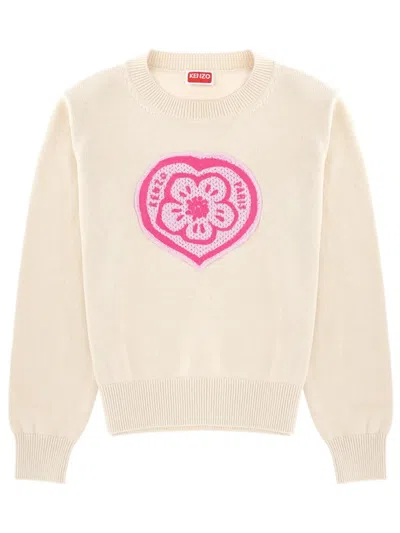 Kenzo Boke Heart Sweater In Animal Print