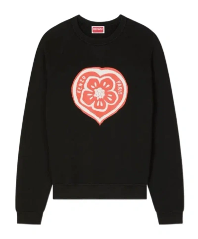 Kenzo ' Boke Heart' Sweatshirt In Cotton In Black