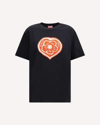 Kenzo Women Boke Heart T-shirt In Black