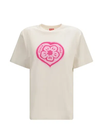 Kenzo Women Boke Heart T-shirt In Neutral