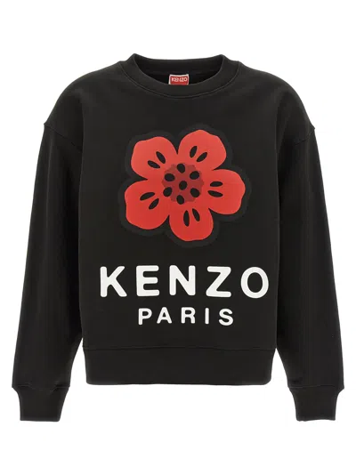 Kenzo Boke Placed Sweatshirt Black In Gold