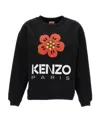 Kenzo Boke Flower Brushed Cotton Sweatshirt In Black
