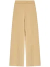 Kenzo Boke Wool Palazzo Pants In Neutrals