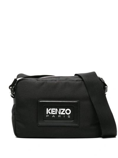 Kenzo Bold Logo Crossbody Bag In Black