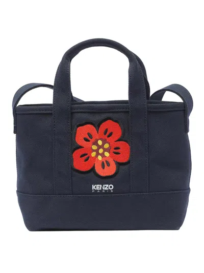 Kenzo Small Boke Flower Tote Bag In Blue