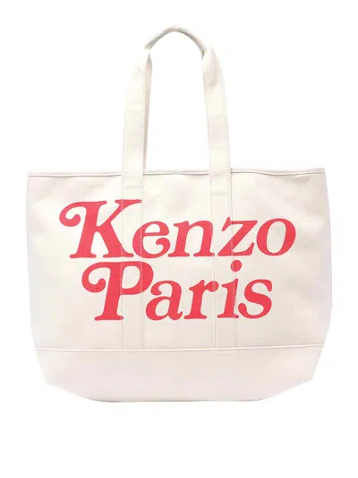 Kenzo Paris Tote Bag In Beige