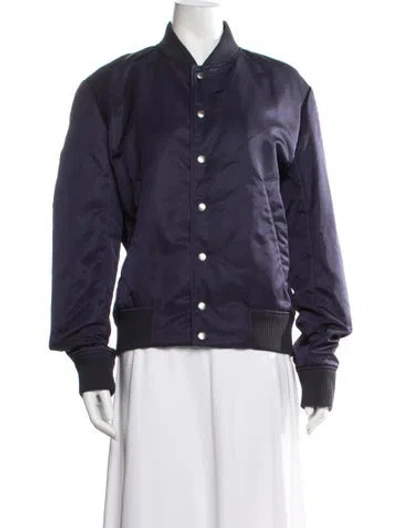 Pre-owned Kenzo Bomber Jacket In Purple