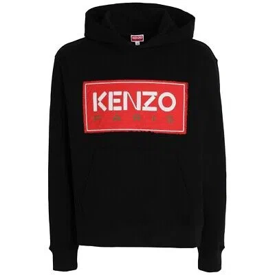 Pre-owned Kenzo Box Logo Black Hoodie