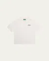 Kenzo Kids' Boy's Classic Logo-print Polo Shirt In Ivory