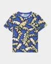 Kenzo Graphic-print T-shirt In Blue
