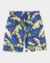 Kenzo All-over Graphic-print Swimming Shorts In Blue